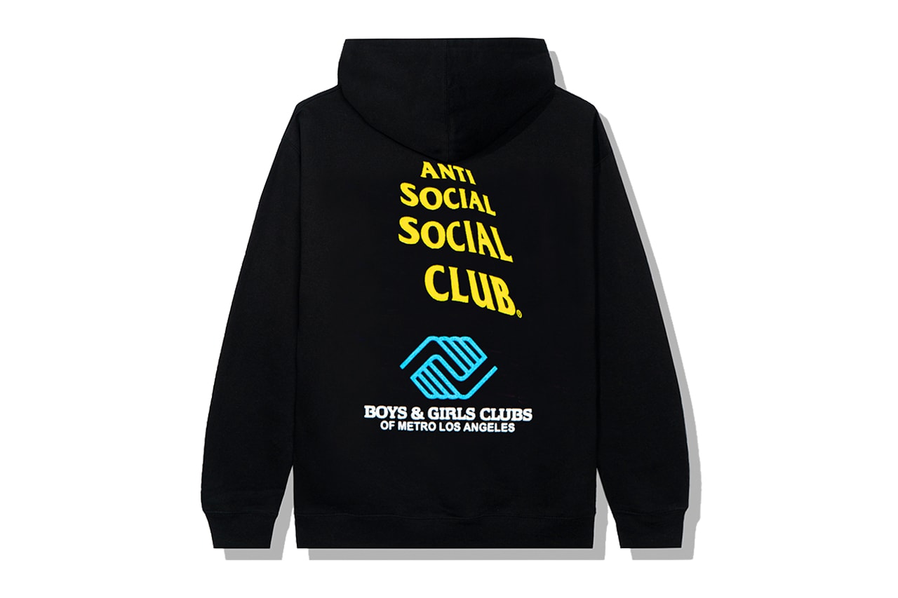 안티 소셜 소셜 클럽 x 보이스 앤 걸스 클럽 오브 메트로 로스 엔젤레스 협업 컬렉션, 코로나19, 정신 건강, 청소년, 자선 단체