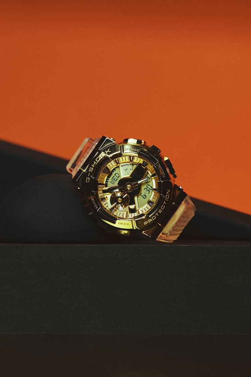 지샥, 금빛 메탈의 'SG 시리즈' 출시, g shock stainless steel bezel sg series