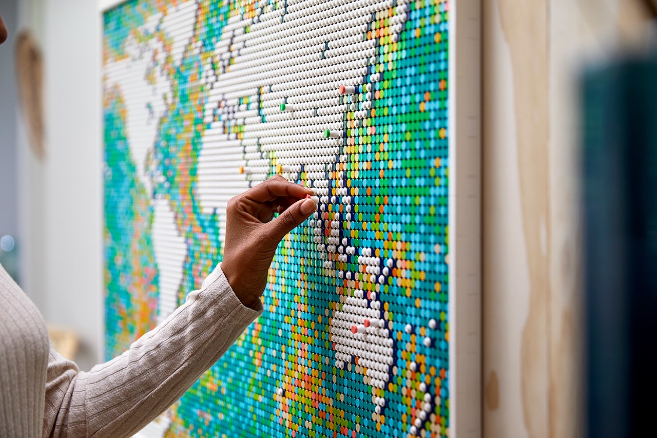 레고, 무려 11695개의 조각으로 구성된 세계 지도 레고 블록 출시, 레고 코리아, 장난감, 수집, 코로나19, 해외여행, 월드맵