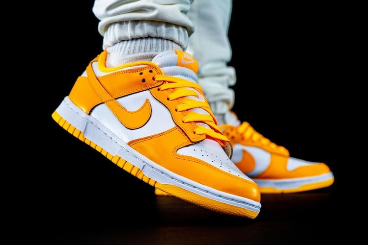 또 다른 여름 덩크, 나이키 덩크 로우 '레이저 오렌지' 실물 착용 사진