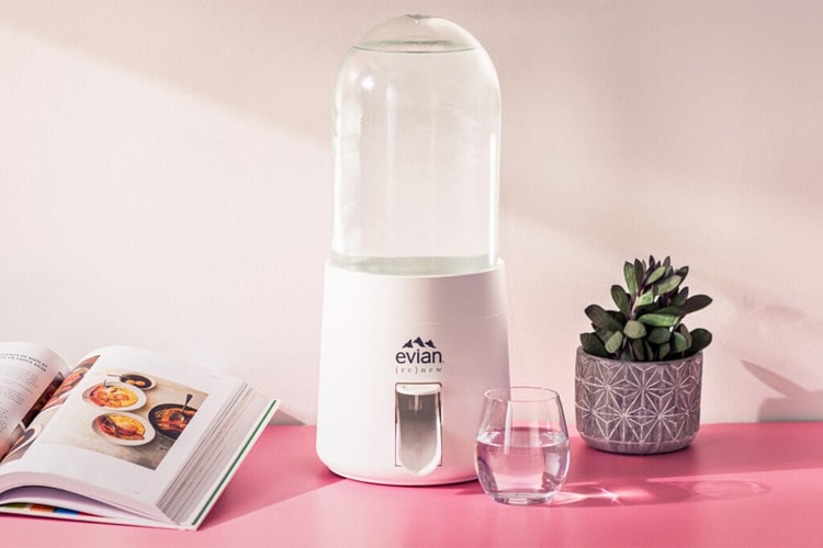 버질 아블로 x 에비앙, 물풍선 타입의 ‘리뉴’ 정수기 출시