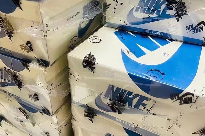 트래비스 스콧 x 프라그먼트 디자인 x 나이키 에어 조던 1의 슈박스가 공개됐다
