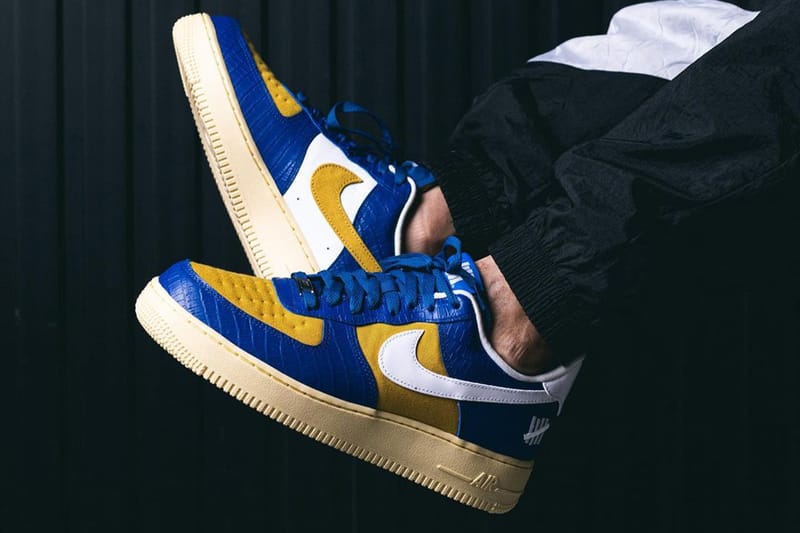 언디피티드 x 나이키 에어 포스 1 '덩크 vs. AF1' 두 번째 컬러웨이 실착 사진