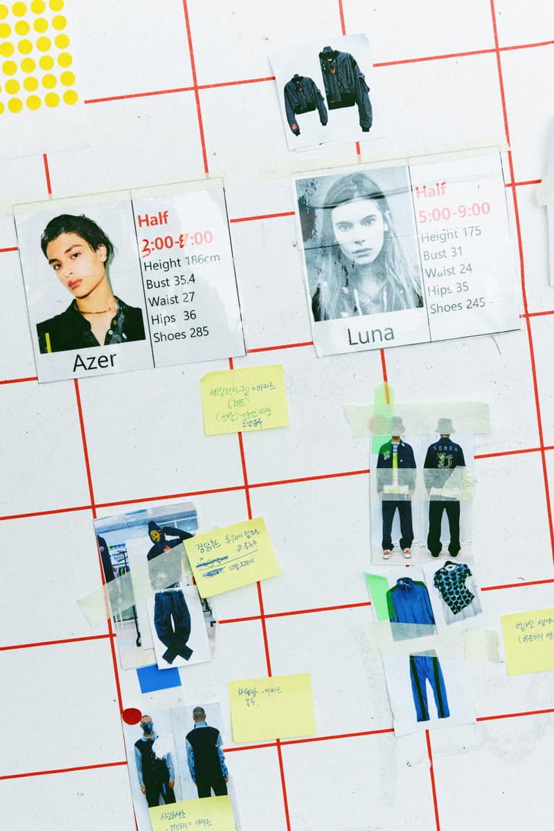 단독: 바조우의 99%IS- 컬렉션 vol.16 'OUR STORY WiLL BE HISTORY' 룩북 촬영 현장, 업사이드다운 신발끈, 액세서리