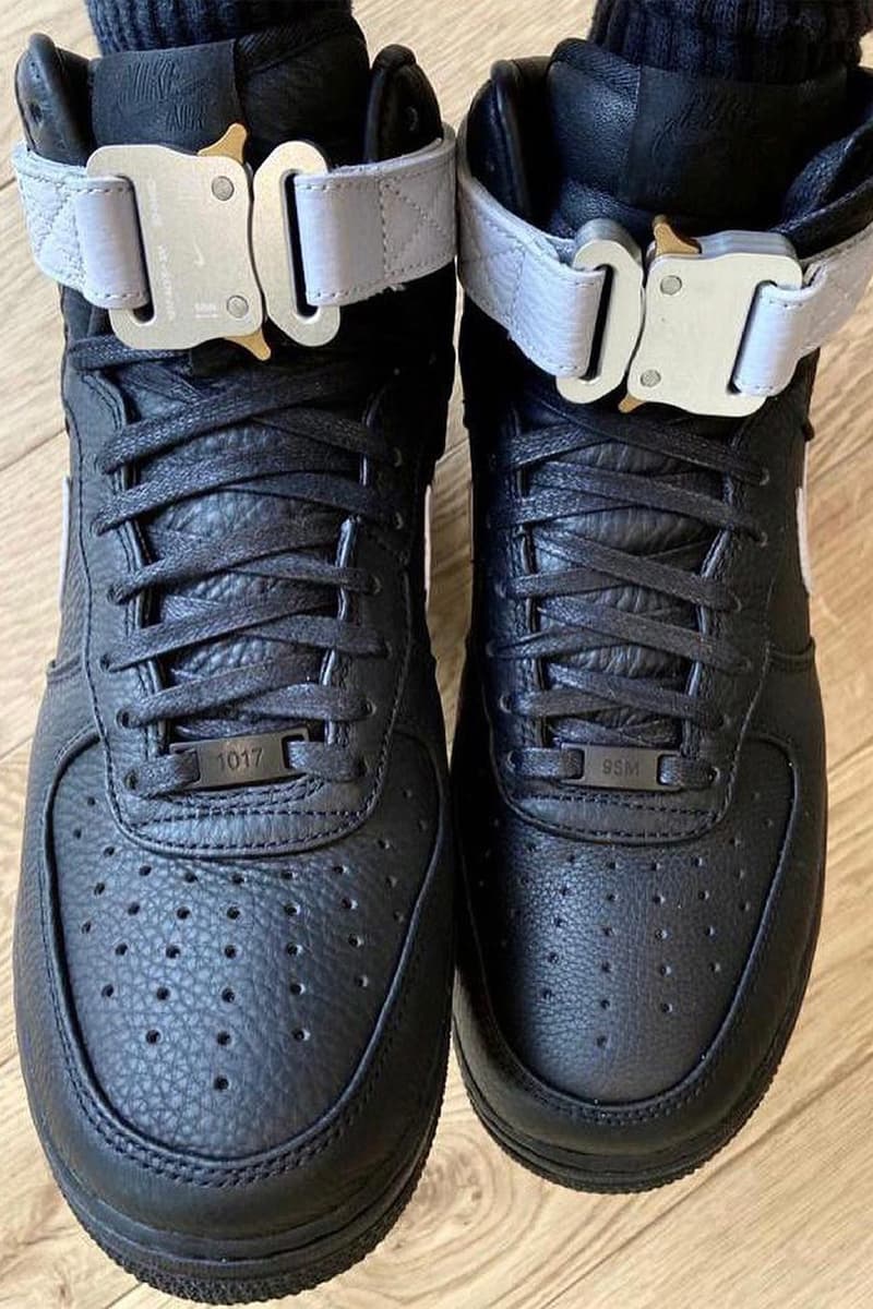 매튜 윌리엄스가 직접 공개한 1017 알릭스 9SM x 나이키 에어 포스 1 실물, 협업 스니커, 이미지, SNKRS, 지방시