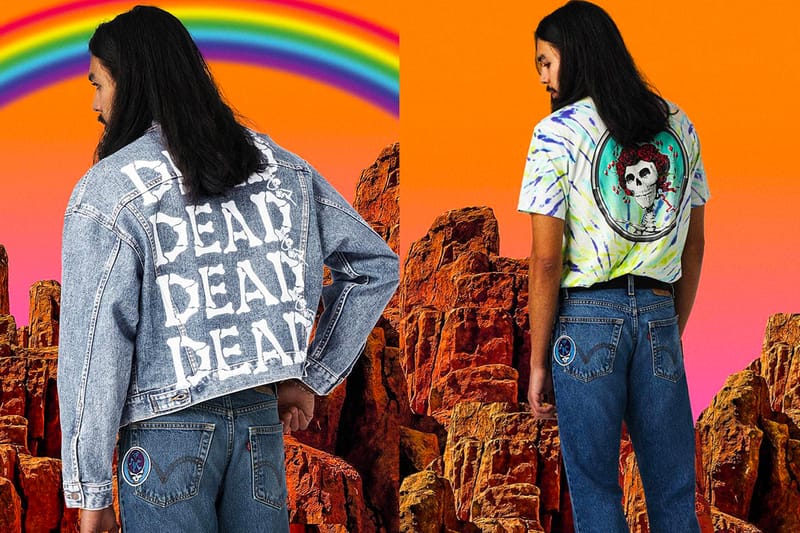 타이다이와 빈티지 그래픽 가득, 그레이트풀 데드 x 리바이스 협업 컬렉션 룩북