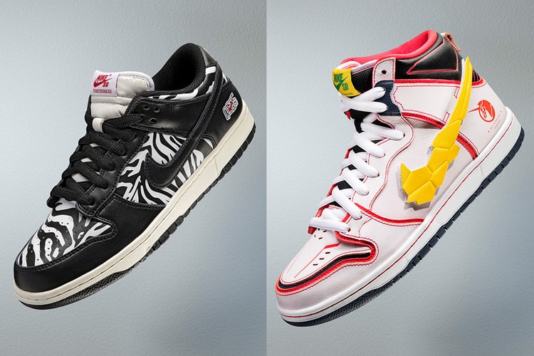 나이키 SB, ‘파라’, ‘건담’, ‘FTC’, ‘쿼터스낵스’ 협업 덩크 5종 공식 공개
