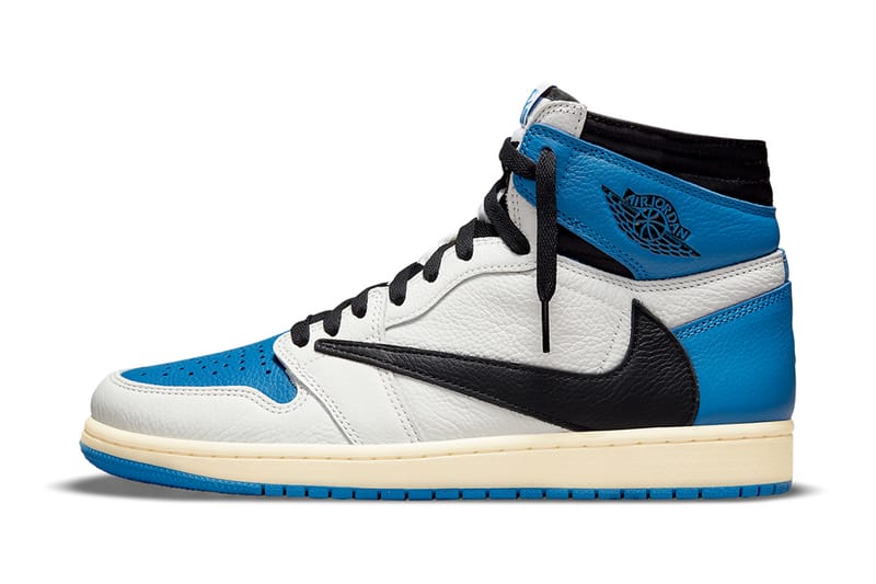 트래비스 스콧 x 프라그먼트 디자인 x 나이키 에어 조던 1 하이 ‘밀리터리 블루’ 공식 이미지