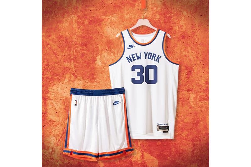 나이키, NBA 75주년 기념 복고풍 유니폼 3종 공개, 뉴욕 닉스, 골든스테이트 워리어스, 보스턴 셀틱스