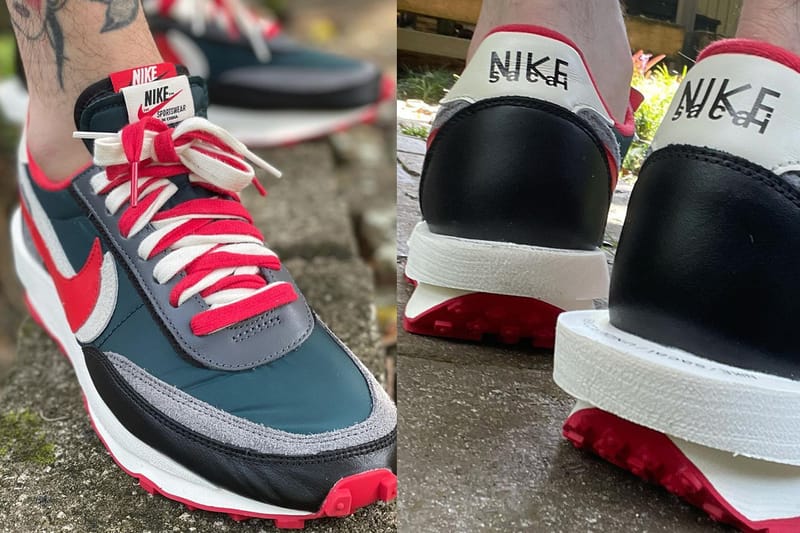 나일론 소재의 어퍼, 언더커버 x 사카이 x 나이키 LD 와플 실제 착용 사진 공개