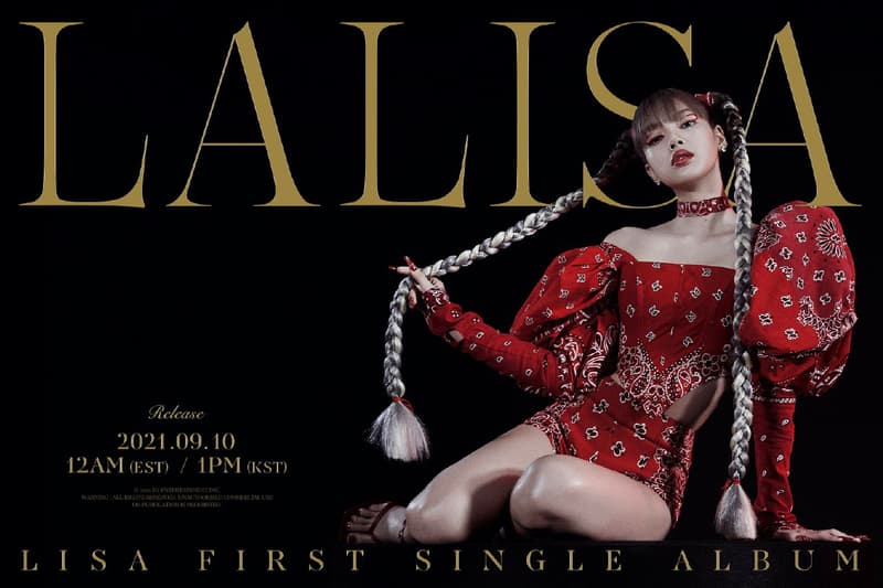 블랙핑크 리사, 첫 솔로 앨범 'LALISA' 9월 10일 발매