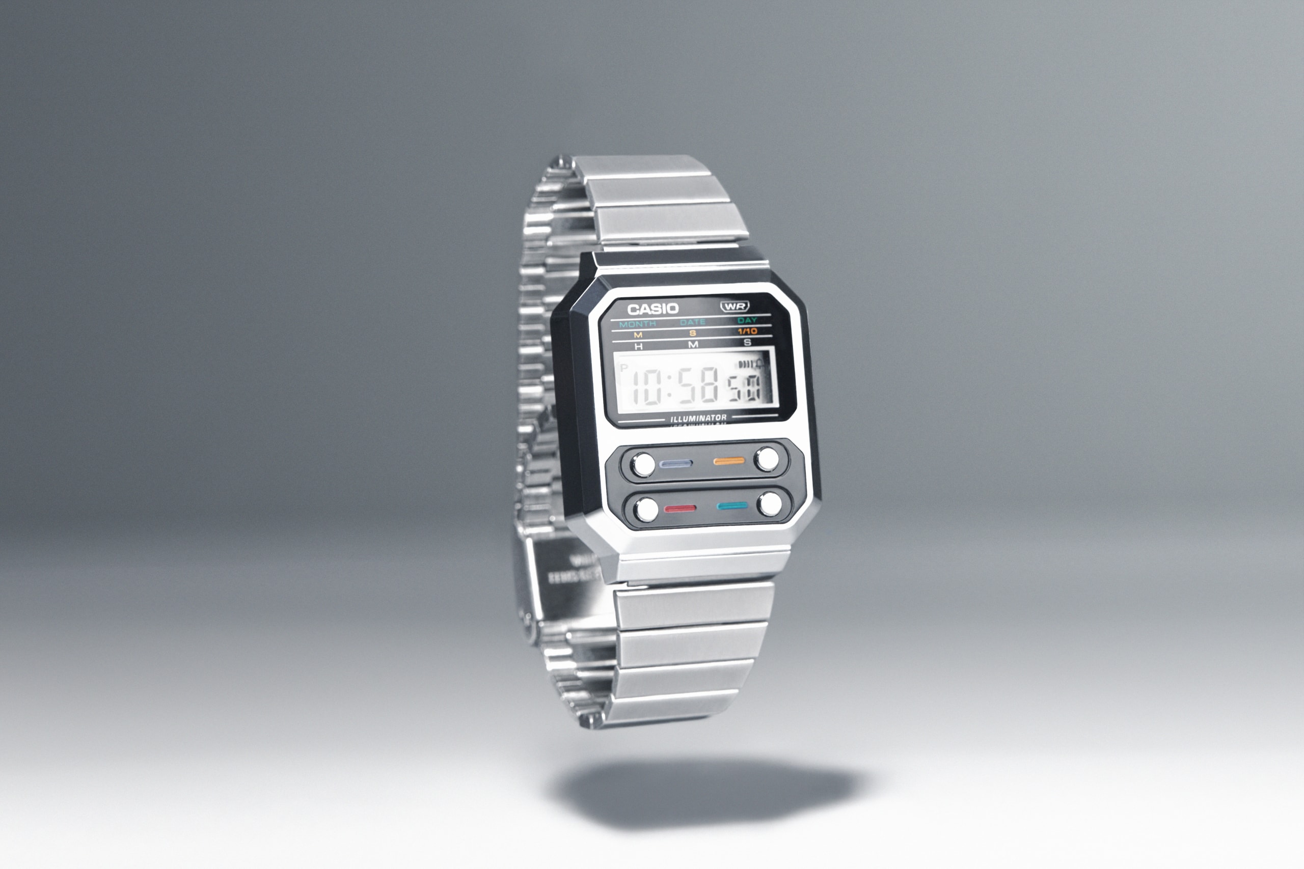 과거와 미래의 만남, 카시오 A100WE 출시 casio new watch retro design