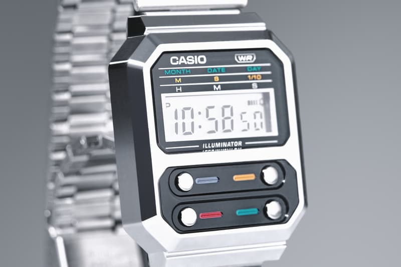 과거와 미래의 만남, 카시오 A100WE 출시 casio new watch retro design