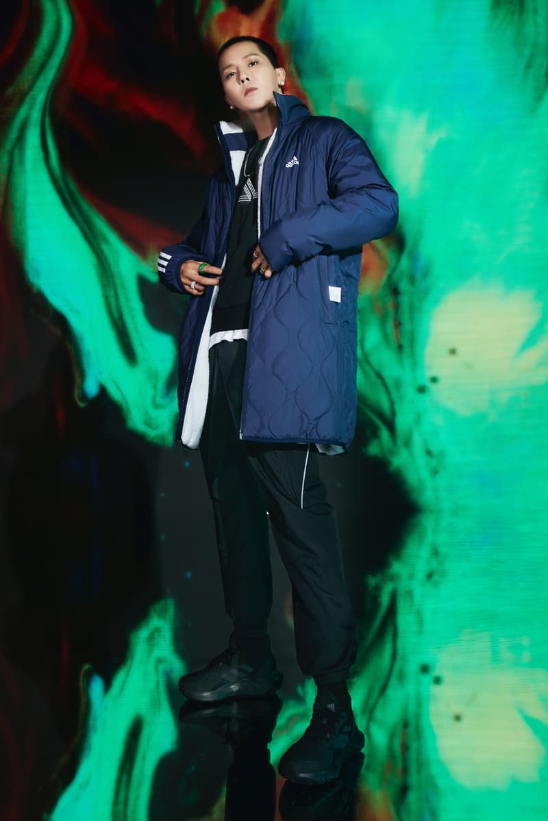 아디다스, 점점 쌀쌀해지는 밤을 위한 '미드나잇 플리스' 발매 송민호 있지 adidas sherpa reversible jacket fw mino itzy midnight