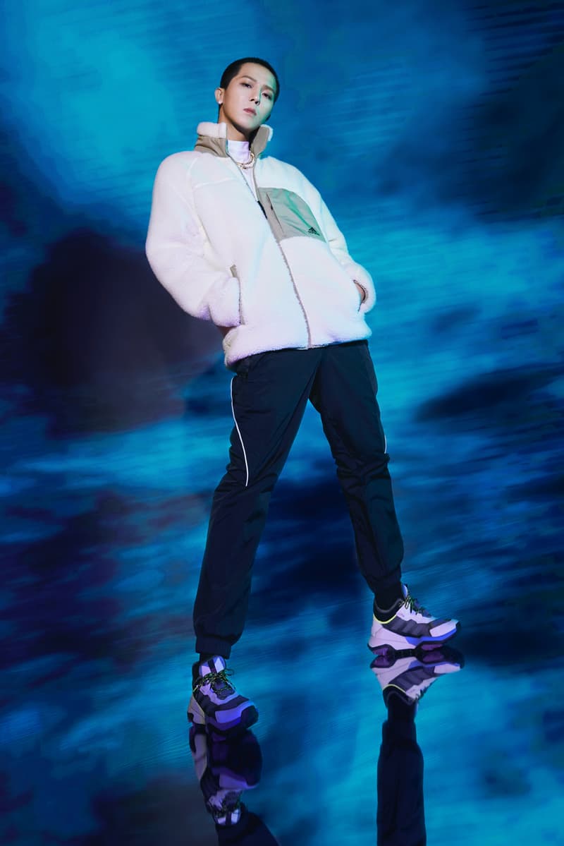아디다스, 점점 쌀쌀해지는 밤을 위한 '미드나잇 플리스' 발매 송민호 있지 adidas sherpa reversible jacket fw mino itzy midnight