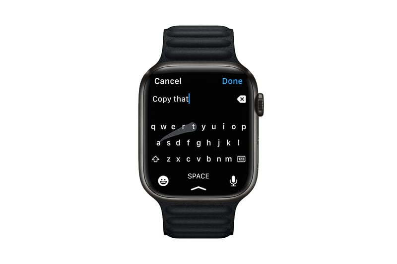 애플 워치 시리즈 7의 키보드 신기능이 표절 논란에 휩싸였다