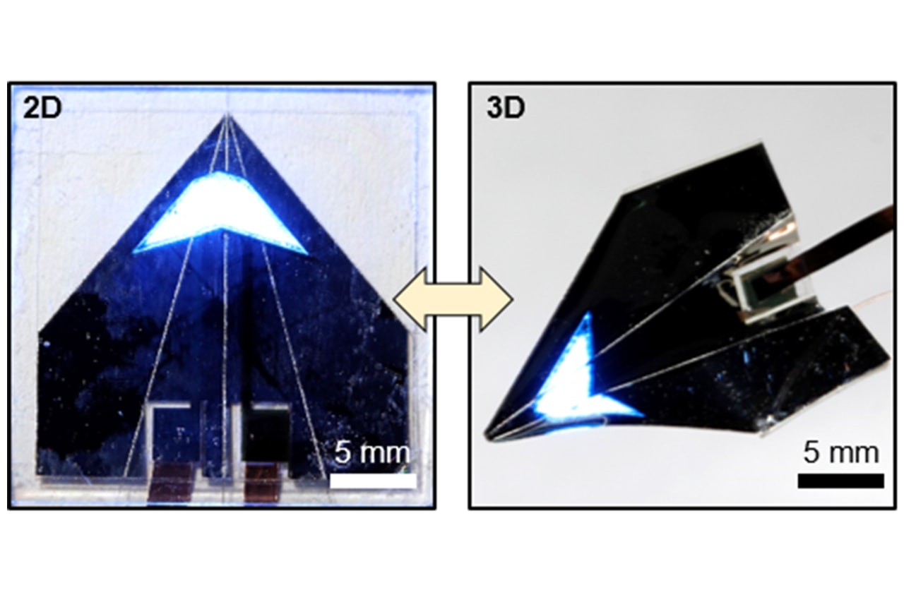 '종이접기' 가능한 3D 폴더블 디스플레이가 개발됐다, IBS, 기초과학연구원
