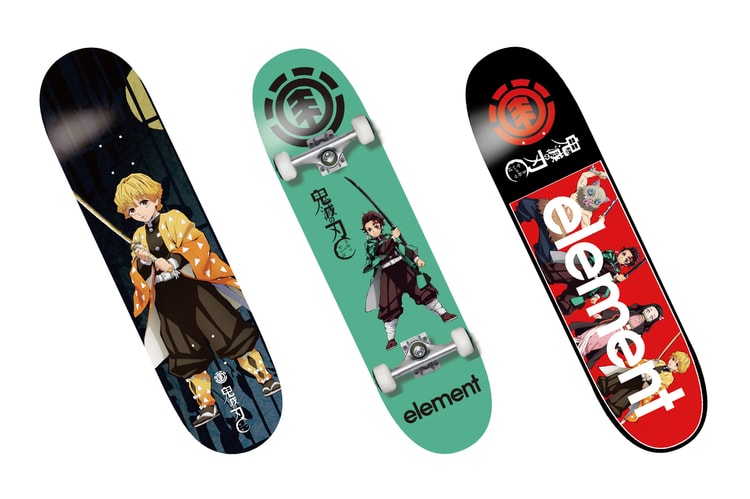 '귀멸의 칼날' x 엘리먼트 스케이트보드, 협업 스케이트 데크 출시