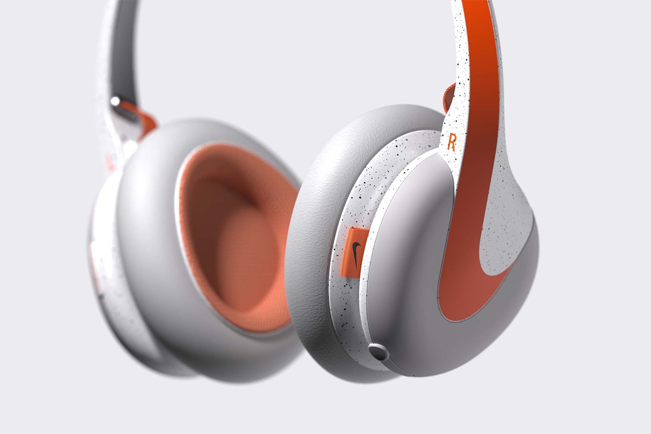 나이키에서 '스우시'가 장식된 헤드폰을 만든다면? 콘셉트 디자인, 디자인 컨셉