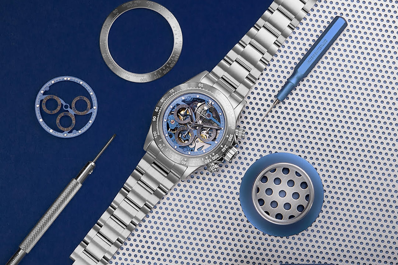 롤렉스 코스모그래프 데이토나를 스켈레톤 콘셉트로 커스텀한 시계가 공개됐다, F1, 파스토르 말도나도, 시계, 손목시계
