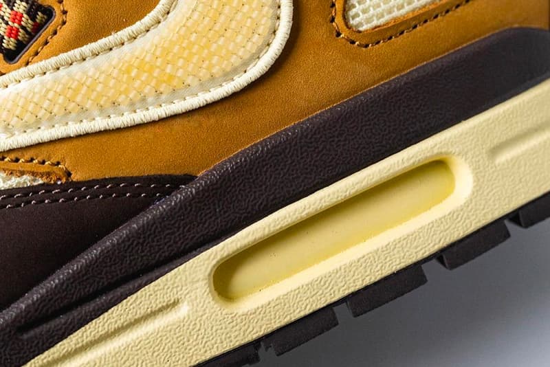 트래비스 스콧 x 나이키 에어 맥스 1 ‘바로크 브라운’ 추가 실물 공개, 협업 스니커, SNKRS