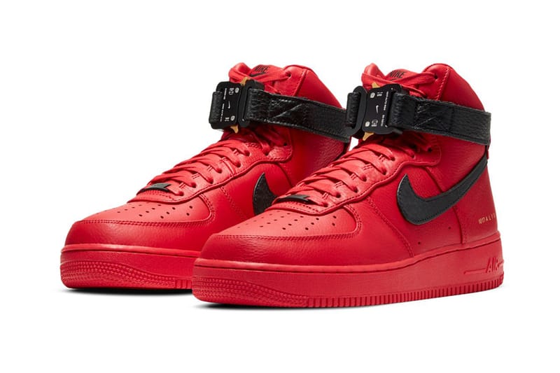 1017 알릭스 9SM x 나이키 에어 포스 1 하이 '유니버시티 레드/블랙' & '블랙' 출시 정보