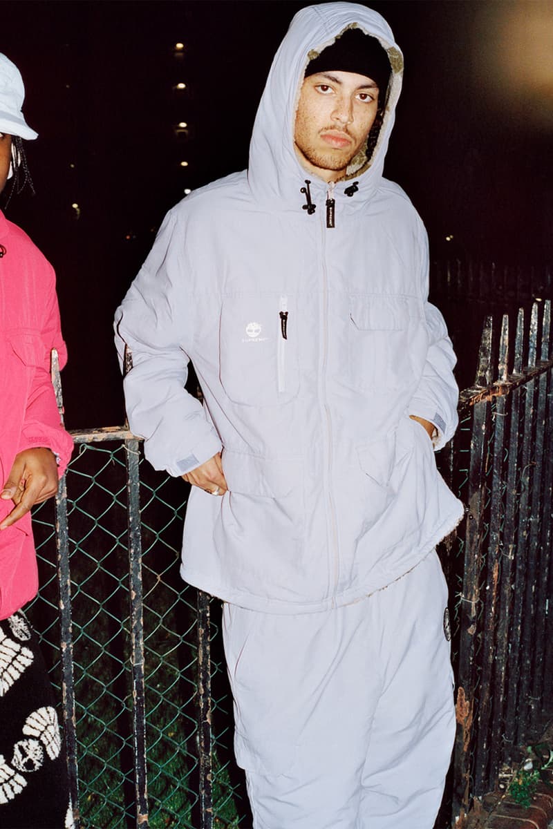 슈프림 x 팀버랜드 2021 가을 협업 컬렉션 발매 정보, 립스톱 재킷, 플리스 재킷, 후디, 캠프캡, 비니