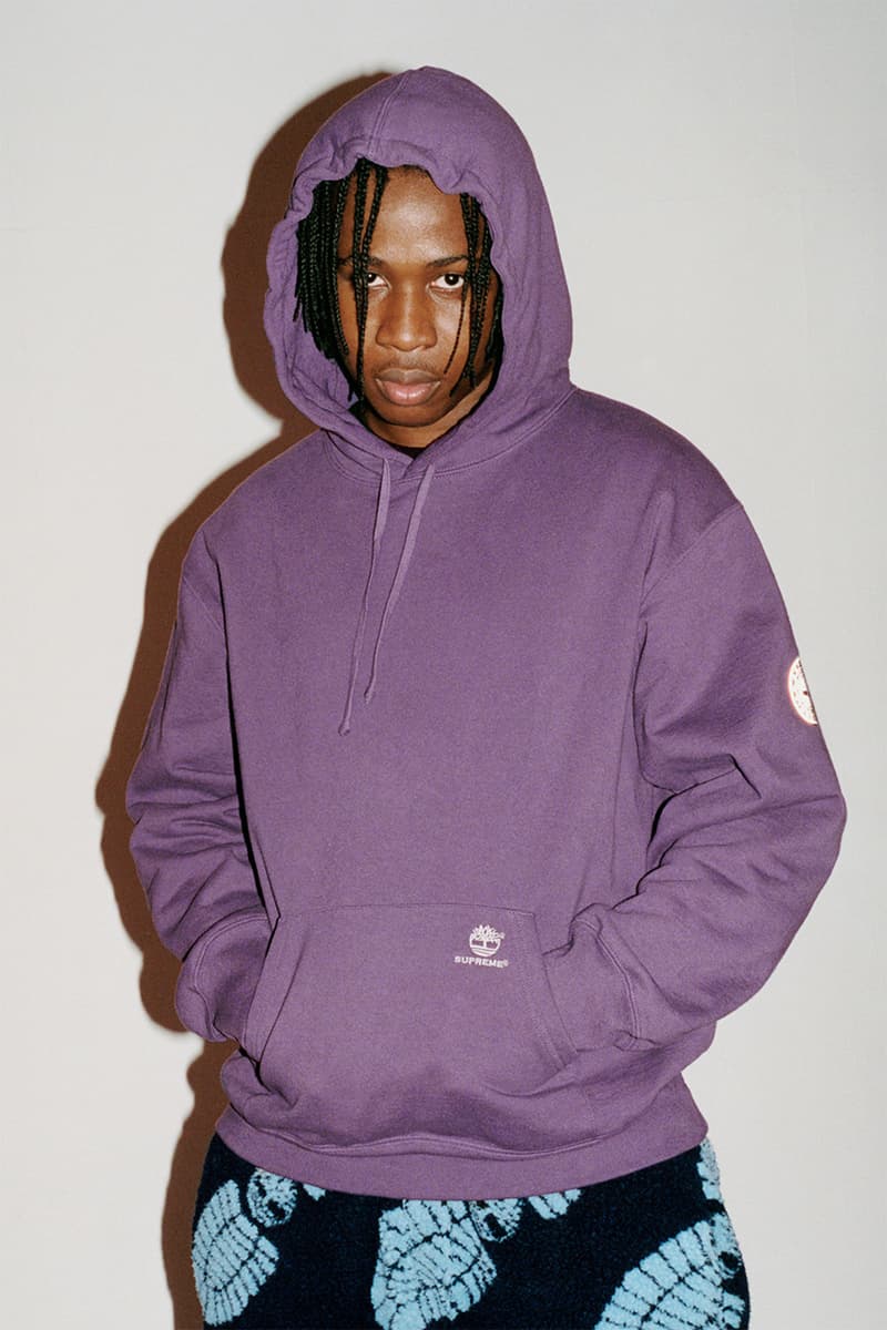 슈프림 x 팀버랜드 2021 가을 협업 컬렉션 발매 정보, 립스톱 재킷, 플리스 재킷, 후디, 캠프캡, 비니