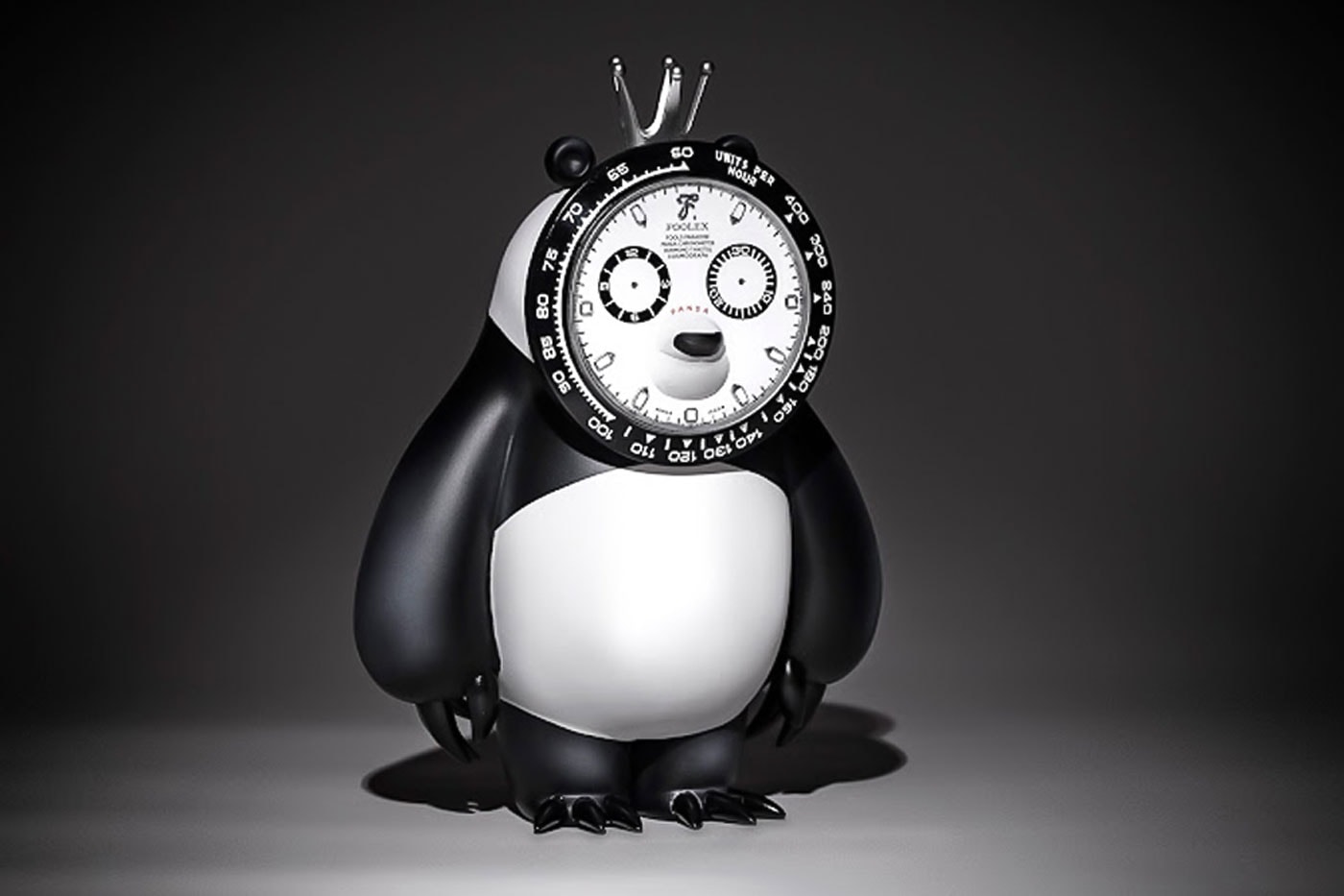 롤렉스 데이토나에서 영감받은 탁상용 판다 시계가 공개됐다, 풀스 파라다이스