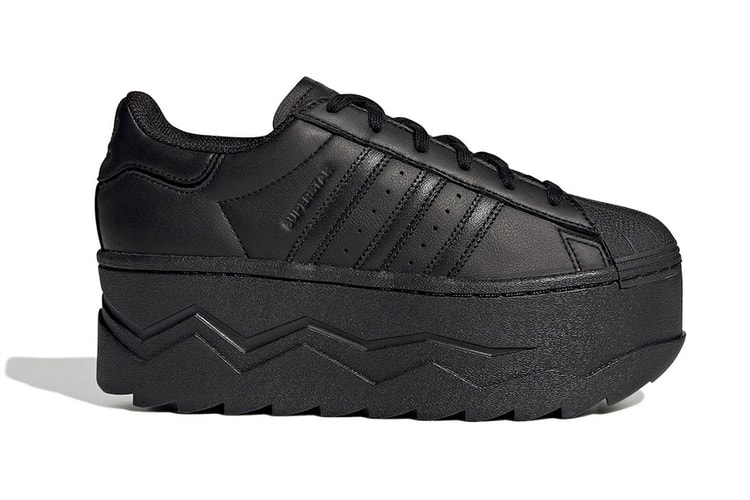 어마어마한 미드솔의 아디다스 슈퍼스타 플랫폼 '트리플 블랙' 공개