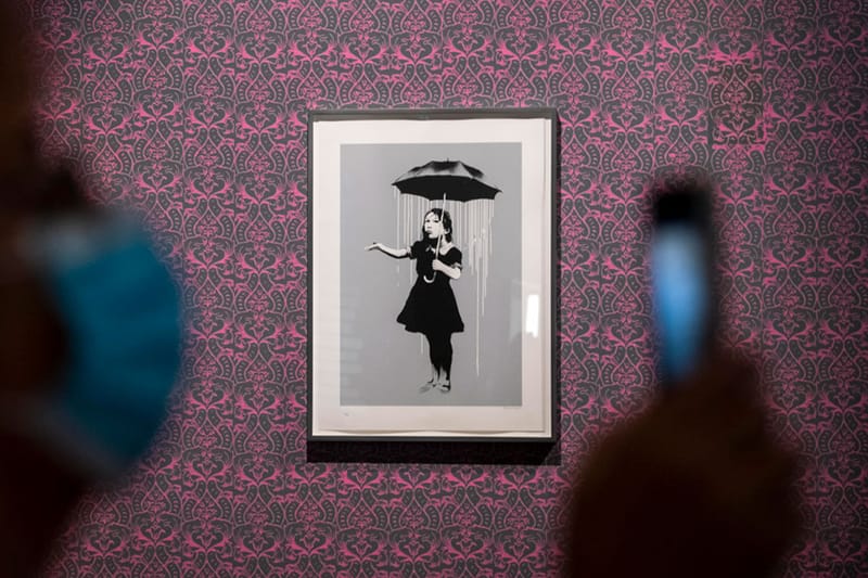 뱅크시, 뉴욕 전철에서 7만 원에 작품 판매하고 있다?