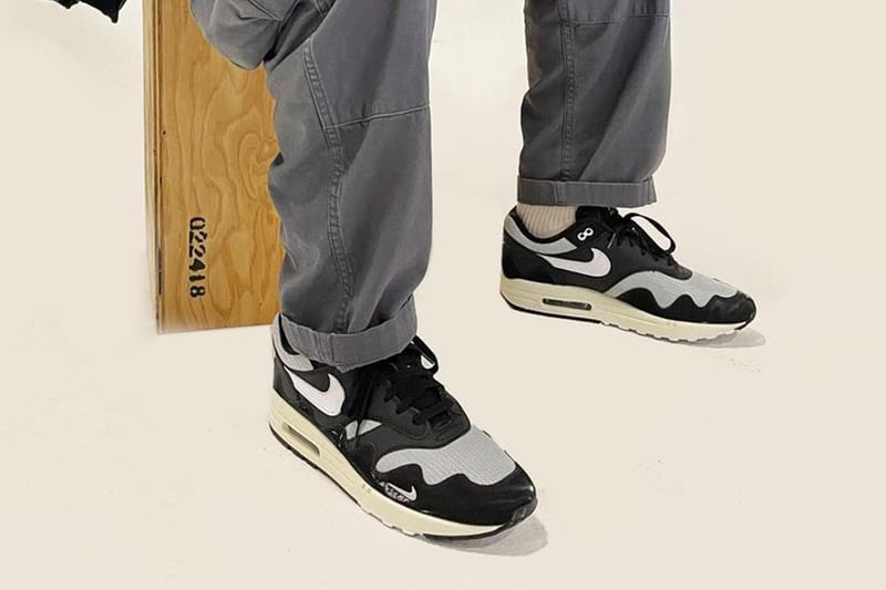 파타 x 나이키 에어 맥스 1 '블랙' 컬러웨이의 실물 공개