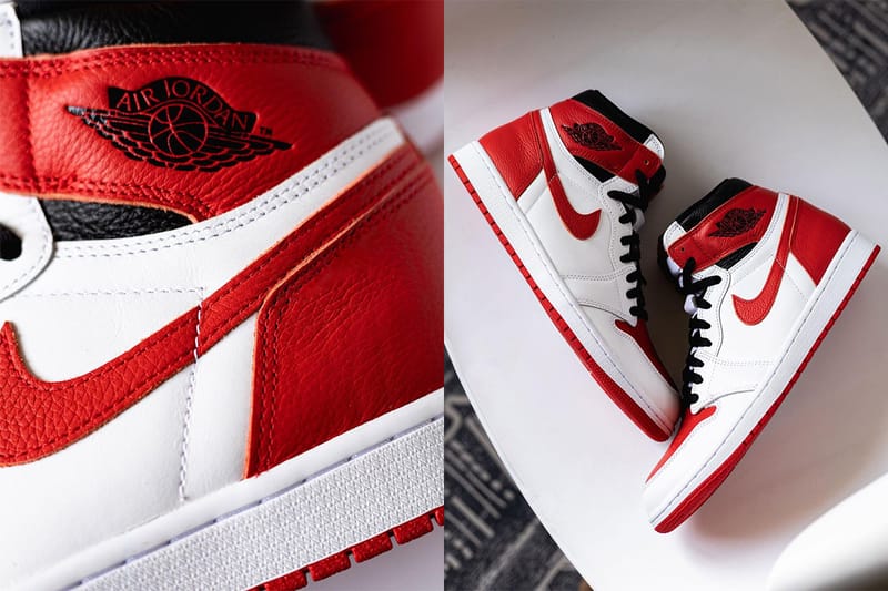 실물 유출된 나이키 에어 조던 1 하이 OG ‘헤리티지’ 들여다보기