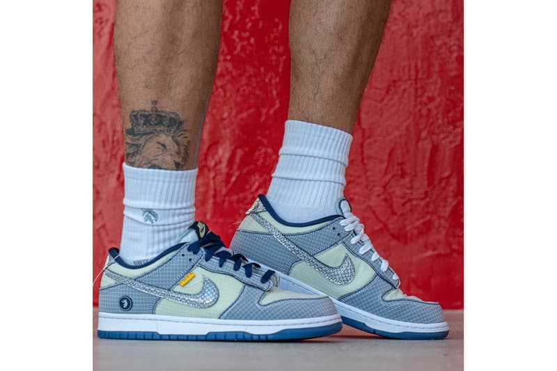 새로운 컬러웨이의 유니언 LA x 덩크 로우 실제 착용 사진 공개, 협업 스니커, SNKRS