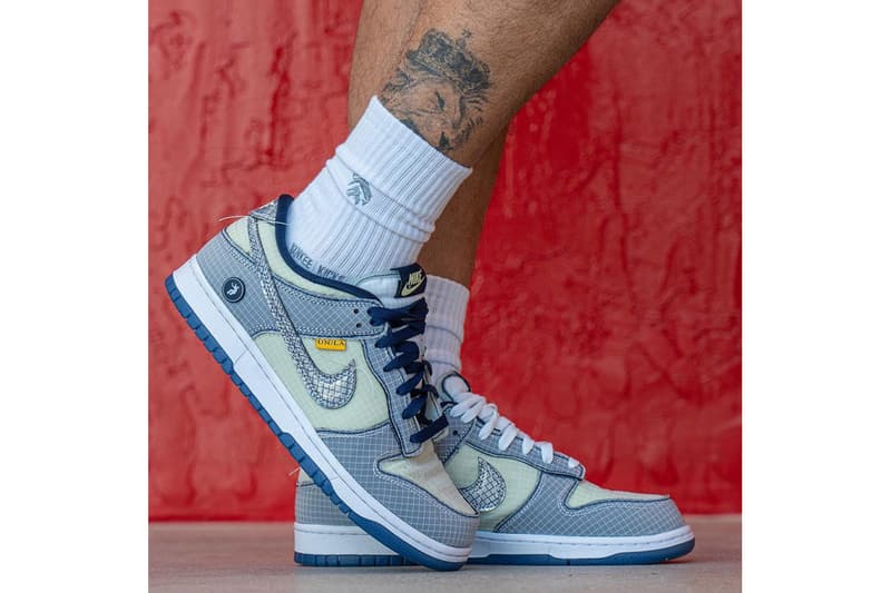새로운 컬러웨이의 유니언 LA x 덩크 로우 실제 착용 사진 공개, 협업 스니커, SNKRS