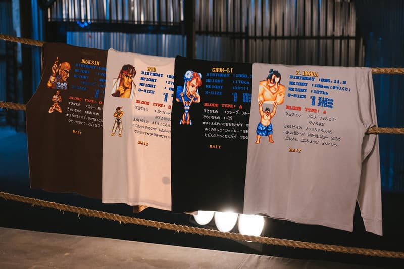 베이트 x 아디다스 x '스트리트 파이터' 컬렉션 출시, 춘리, 류, 혼다, 달심