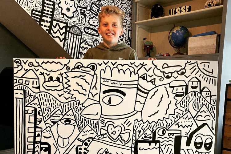 영국의 12세 '낙서 소년'이 나이키와 파트너십을 맺었다