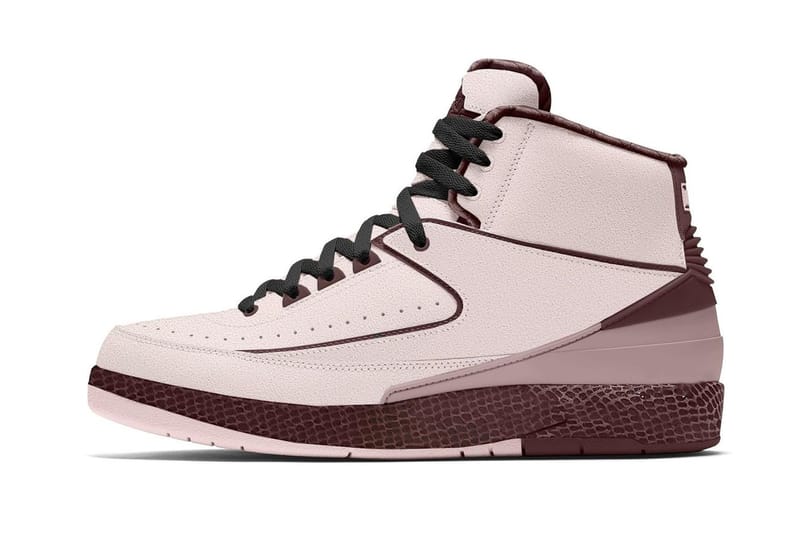 아 마 마니에르 x 에어 조던 2 SP '세일/블랙/버건디 크러쉬' 목업 & 예상 출시 정보