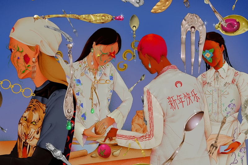 한국 아티스트 아트워크 포함, 마린 세레 설날 한정판 티셔츠 출시 정보, 람 한, 춘절, 설날, 2022, 호랑이의 해