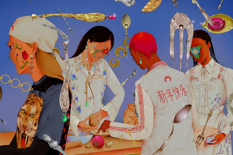 한국 아티스트 아트워크 포함, 마린 세레 설날 한정판 티셔츠 출시 정보, 람 한, 춘절, 설날, 2022, 호랑이의 해