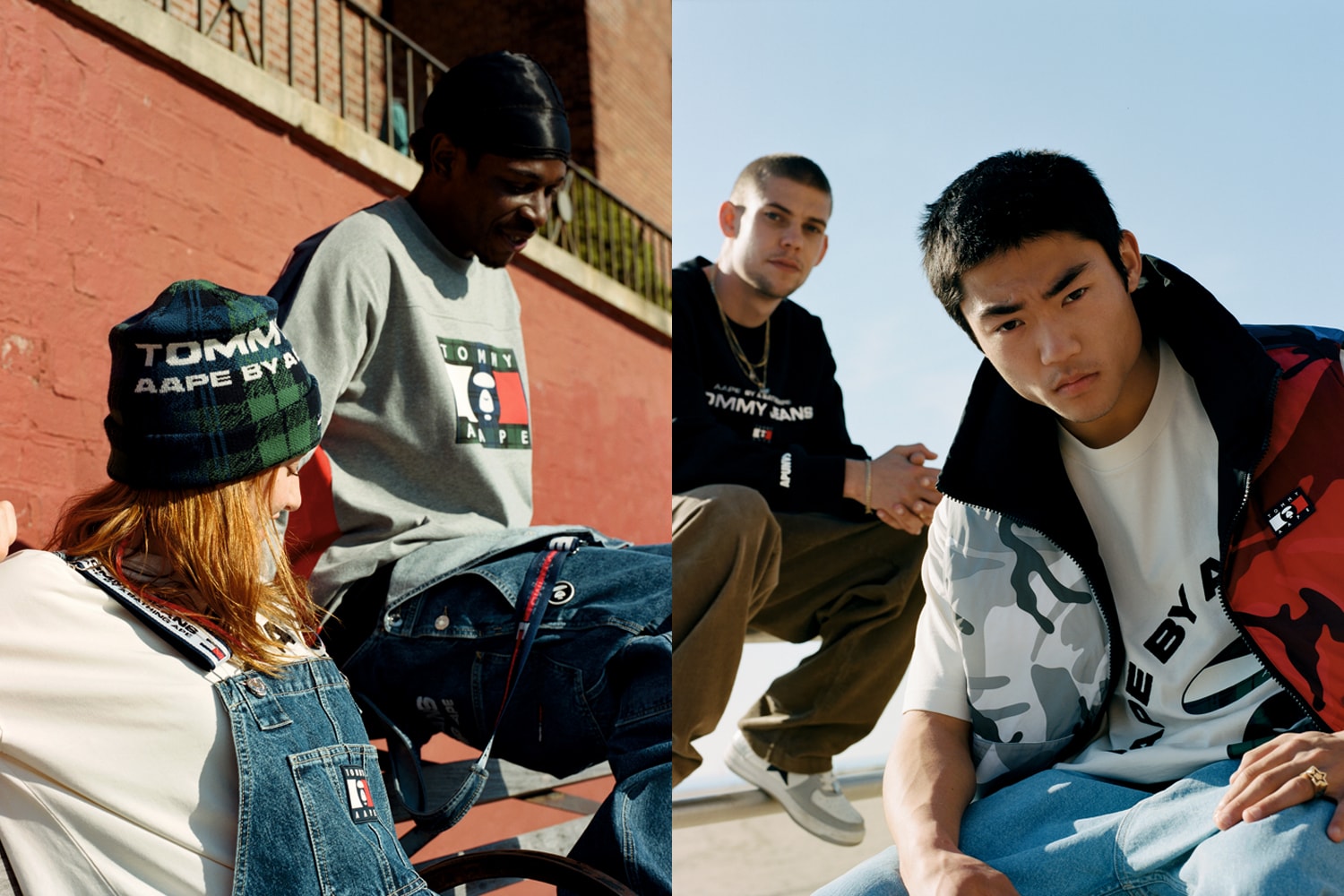 타미 진스 x AAPE, 뉴욕 스케이트 문화가 담긴 두 번째 협업 컬렉션 출시 tommy jeans aape bape collaboration skateboard newyork