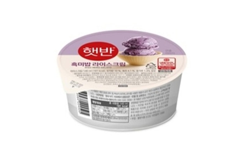 CJ제일제당, 한정판 '햇반 아이스크림' 출시한다, 흑미밥, 흰쌀밥