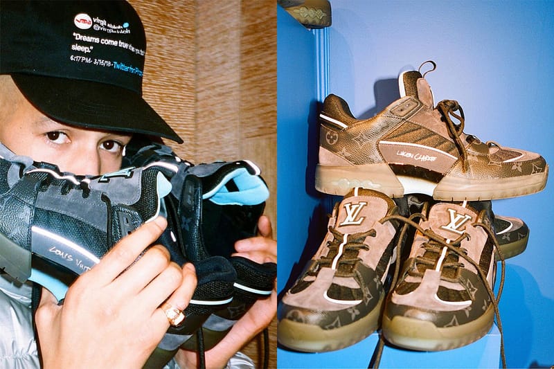 루시엔 클라크와 디자인한 루이 비통 ‘어 뷰 스니커즈’가 출시됐다