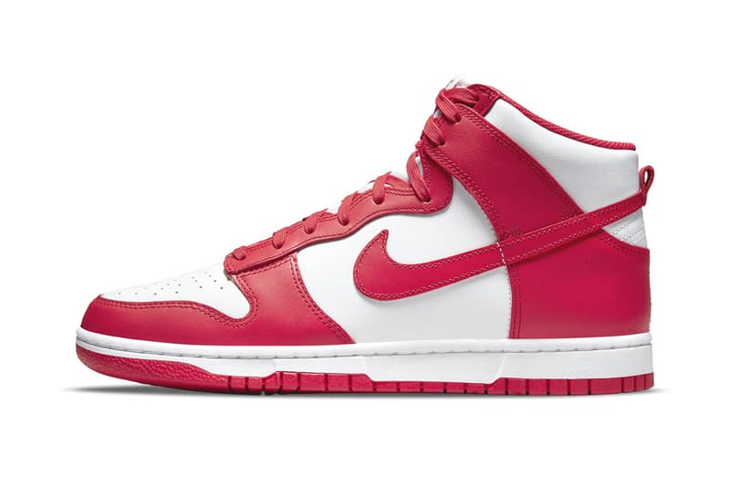 클래식 컬러웨이, 덩크 하이 ‘챔피언십 화이트 앤 레드’ 국내 공식 출시, SNKRS