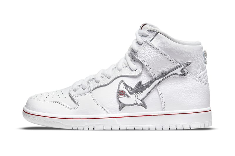 오스키 x 나이키 SB 덩크 하이 ‘그레이트 화이트 샤크’ 공식 이미지