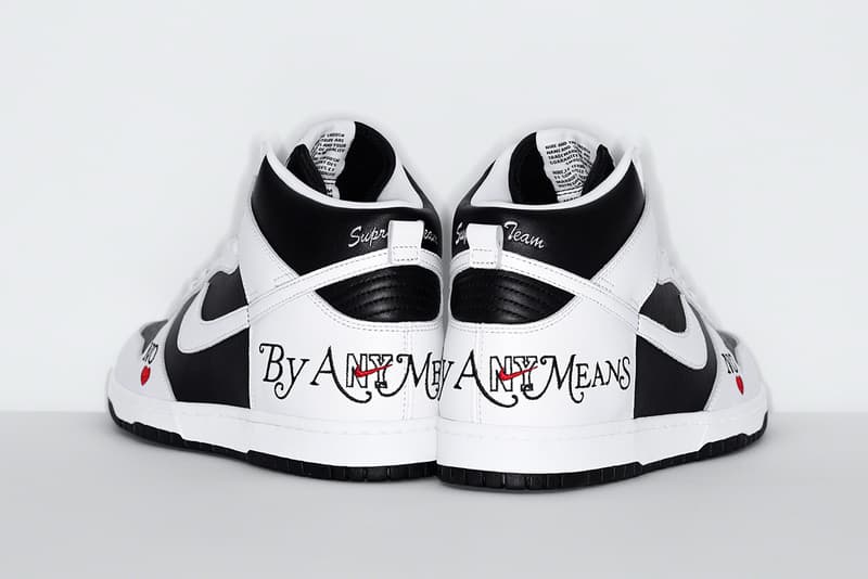 마침내 출시, 슈프림 x 나이키 SB 덩크 하이 '바이 애니 민스' 컬렉션, 농구화, 슈프림덩크, 나이키덩크