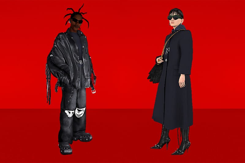 CGI로 재현된 발렌시아가의 2022 SS 레드카펫 런웨이