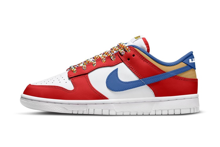 르브론 제임스 x 나이키 덩크 로우 ‘프루티 페블스’가 공개됐다