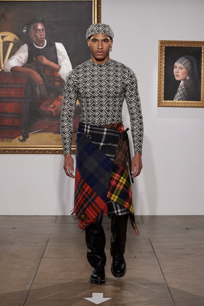 펑크 록의 영향이 가득한 마린 세레 2022 FW 컬렉션 런웨이, 마린 세르, 초승달 패턴, 펑크