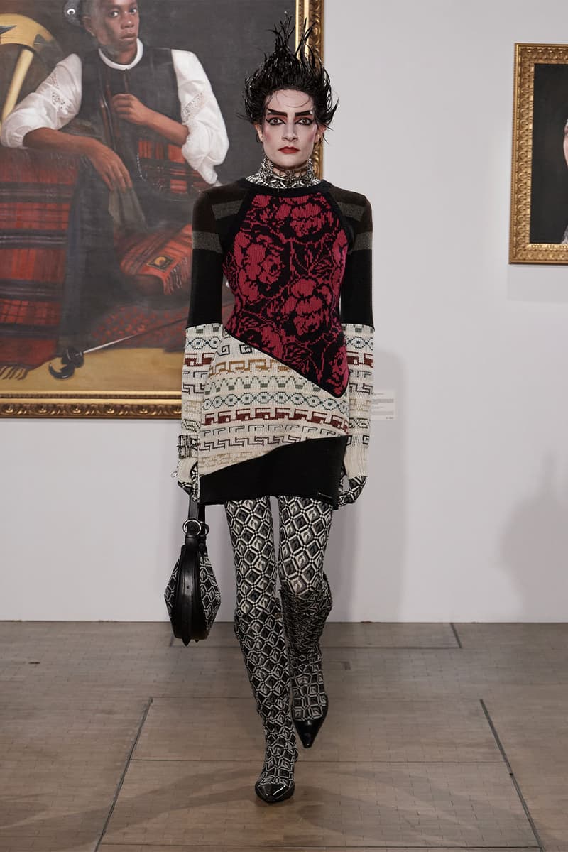 펑크 록의 영향이 가득한 마린 세레 2022 FW 컬렉션 런웨이, 마린 세르, 초승달 패턴, 펑크